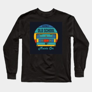 Retro Old School Music Long Sleeve T-Shirt